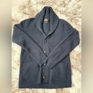 Ralph Lauren Double RL Navy Cashmere Cardigan
